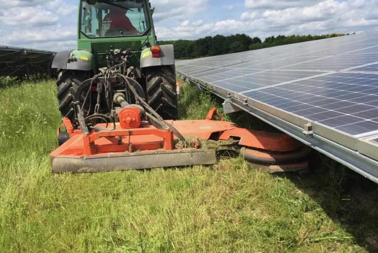 Solar Farm Mowing services by Reynolds Mowing